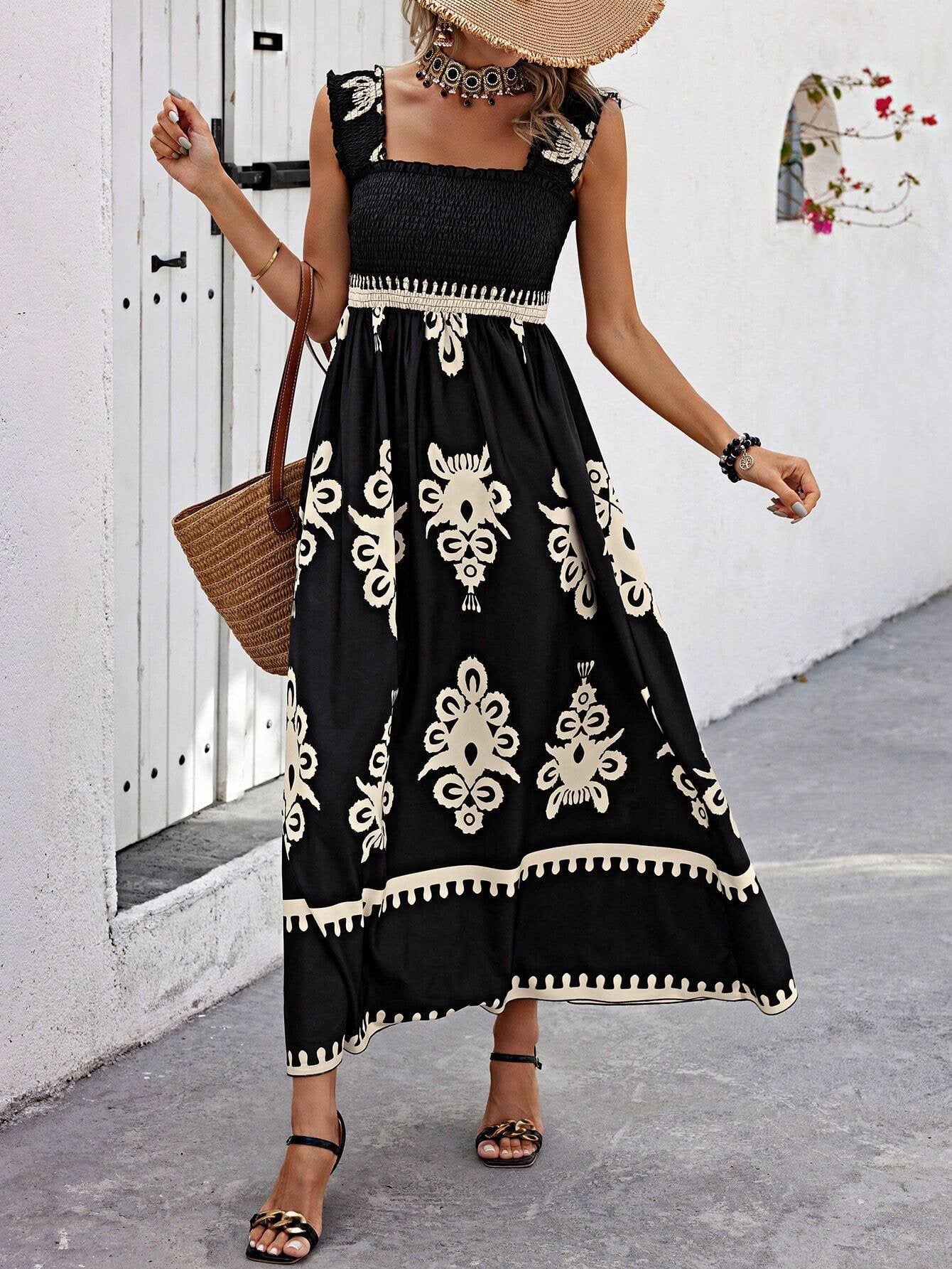 Selene ™ | Printed Beach Gown