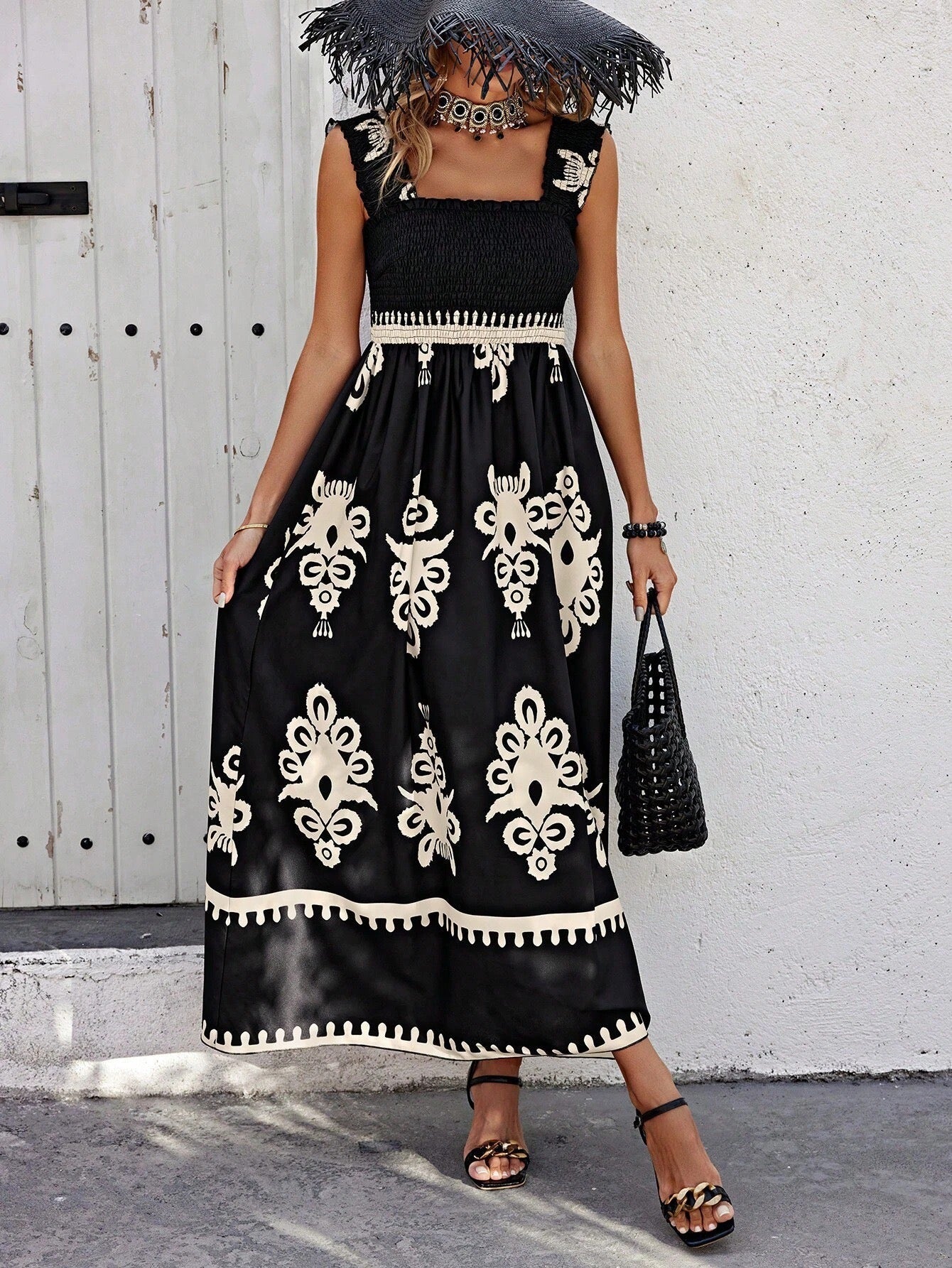 Selene ™ | Printed Beach Gown