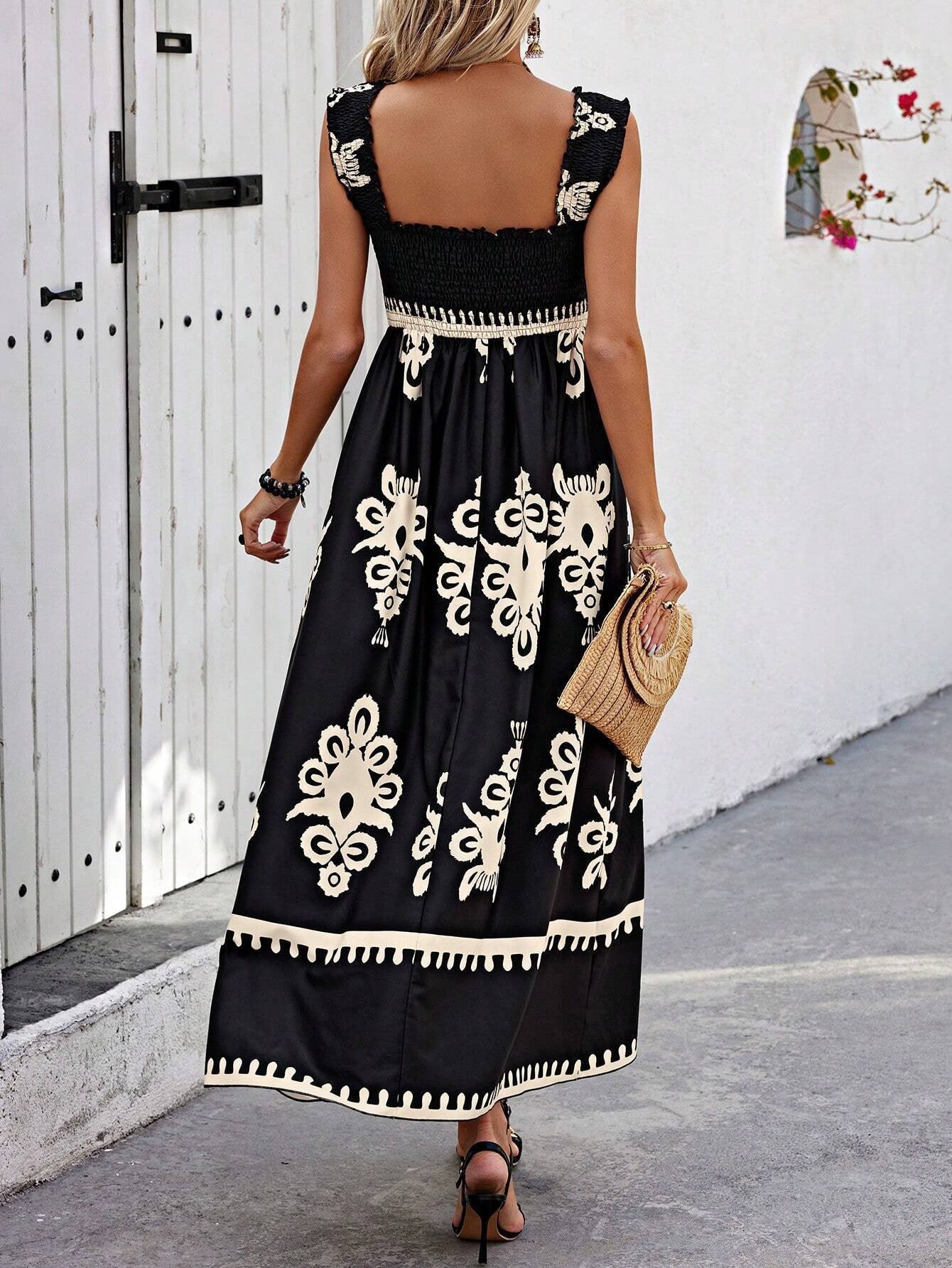 Selene ™ | Printed Beach Gown