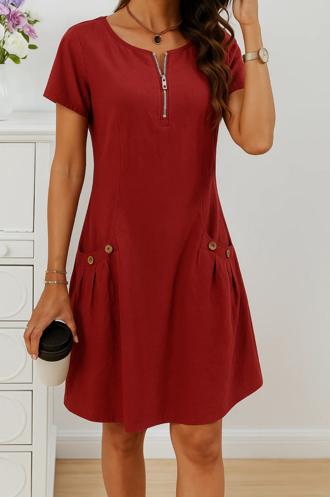 RUMI | ELEGANT DRESS WITH POCKETS