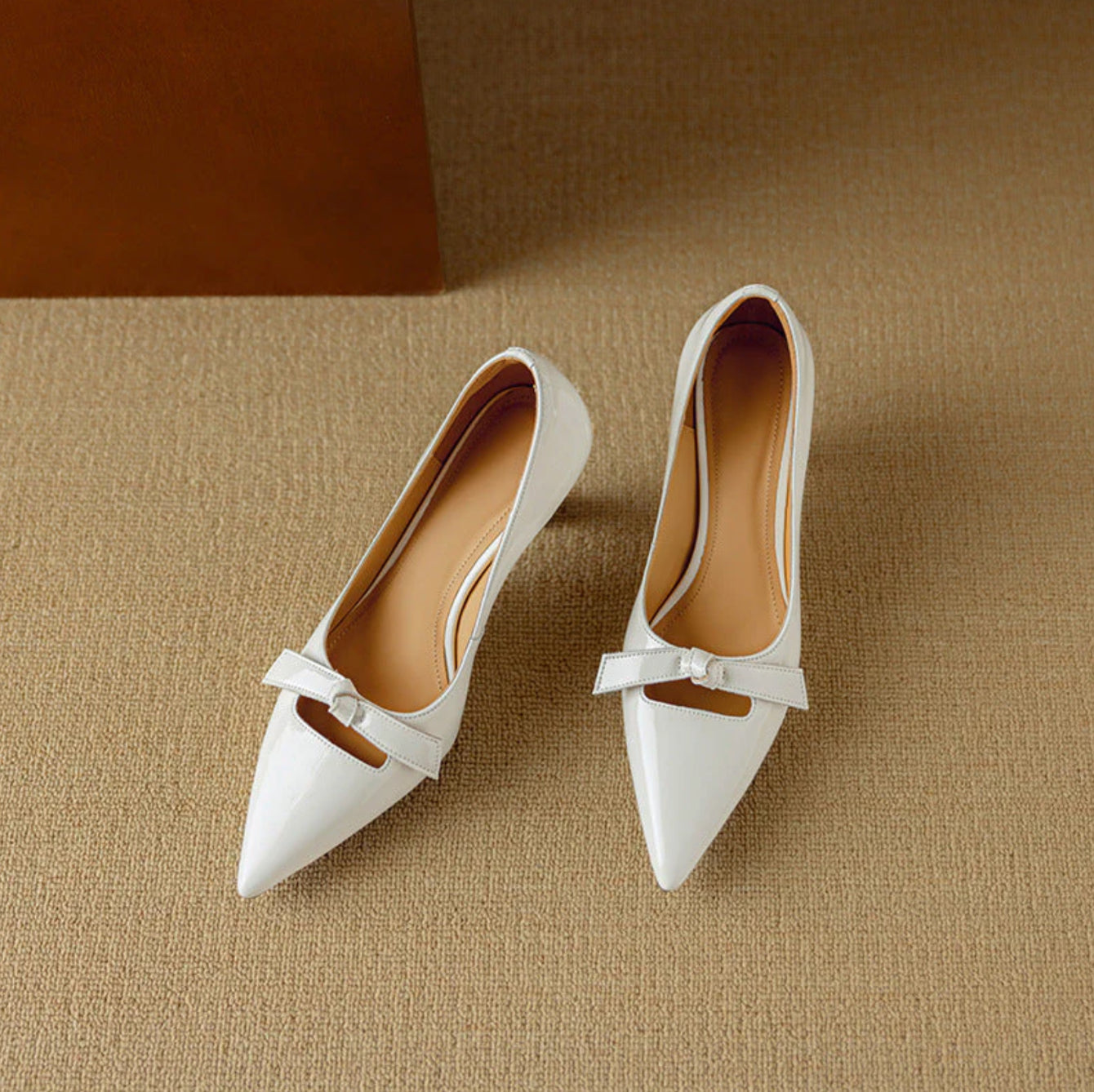 Elaine | Bow Detail Patent Pumps