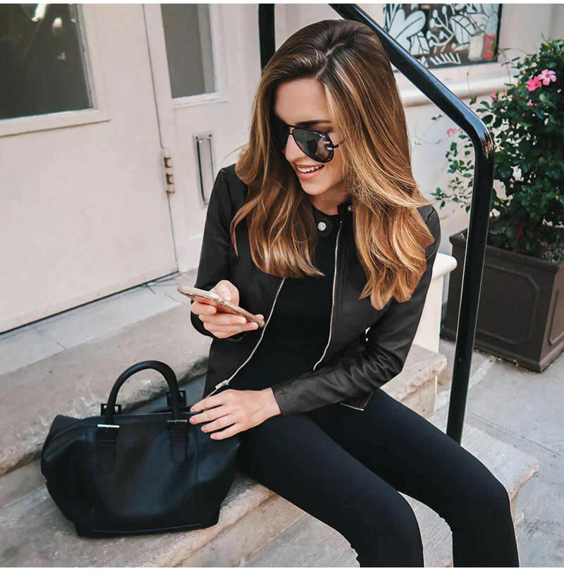 Sophia™ | Chaqueta italiana de cuero