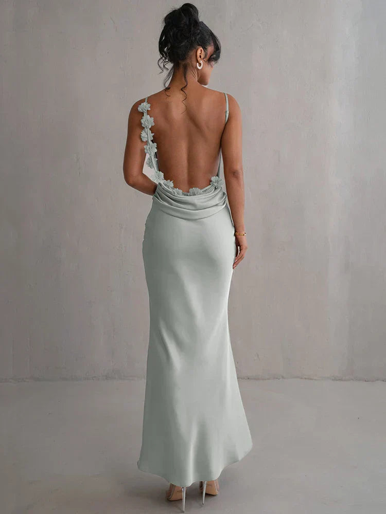 Pauline – Elegante Vestido Largo Sin Espalda
