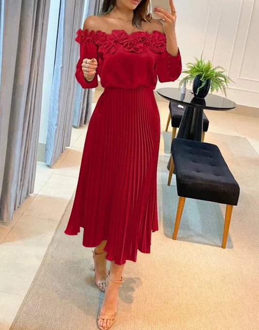 Aria | Vestido Largo con Hombros Descubiertos
