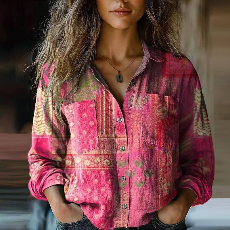 MONICA™ – BLUSA PRIMAVERAL ESTAMPADA VINTAGE