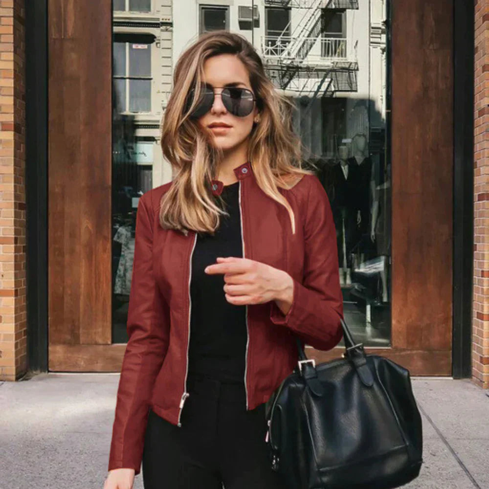 Sophia™ | Chaqueta italiana de cuero
