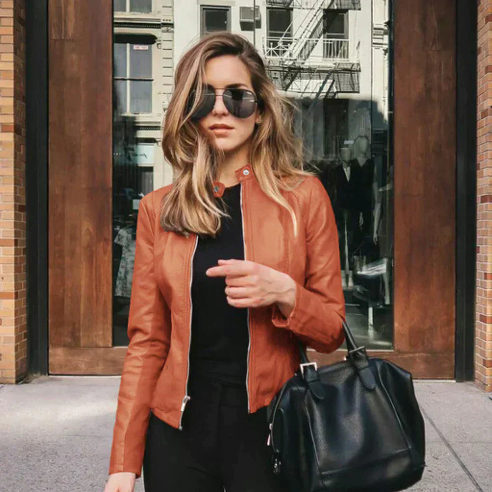 Sophia™ | Chaqueta italiana de cuero