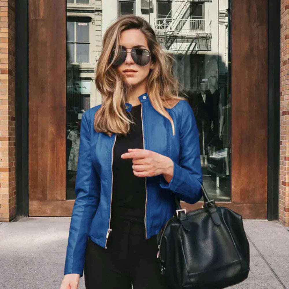 Sophia™ | Chaqueta italiana de cuero