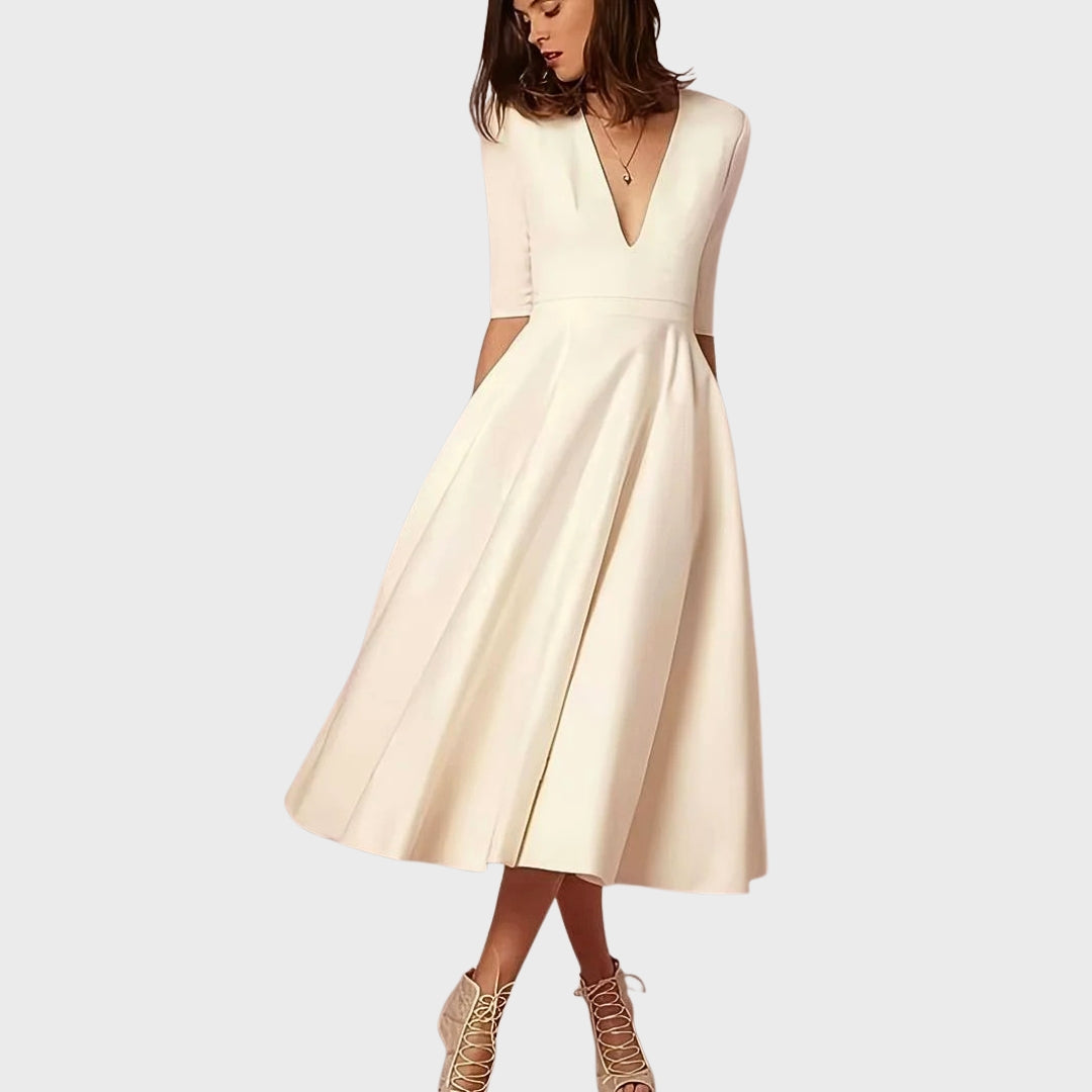 Francesca | Elegant V-Neck Dress