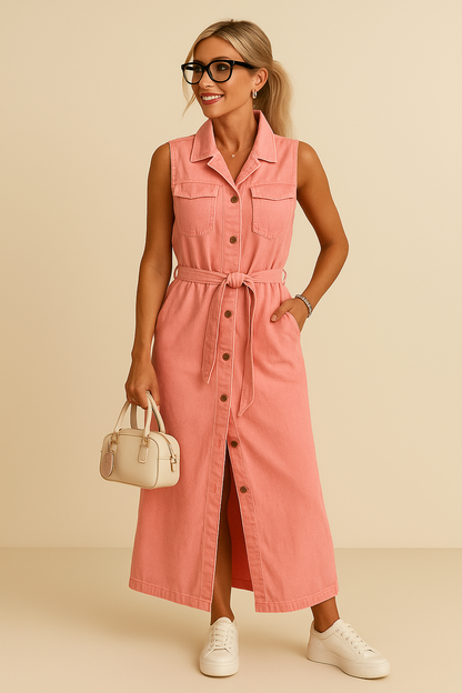 SHANNA - MAXI DENIM DRESS