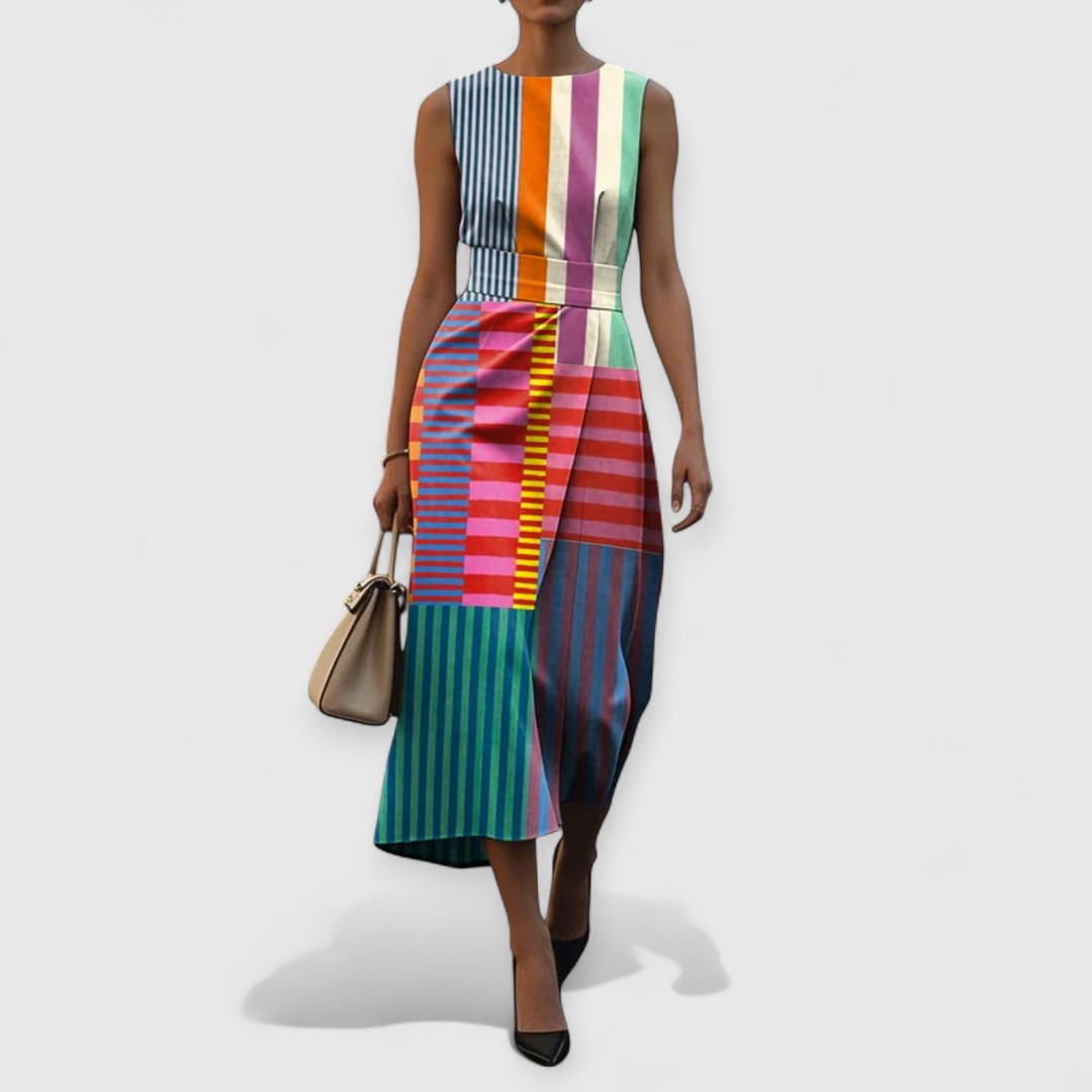 Tiffany™ | VESTIDO SIN MANGAS CON ESTAMPADO FLORAL PREMIUM