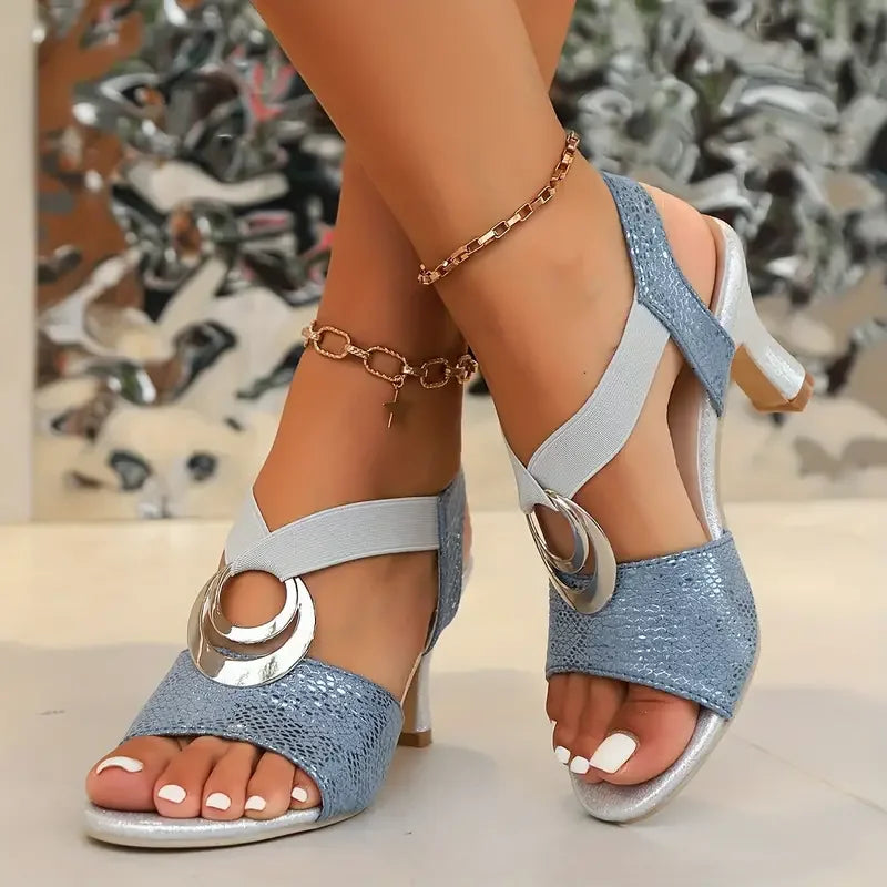 Jasmina™ - ELEGANTES ZAPATOS DE TACÓN CON HEBILLA DECORATIVA