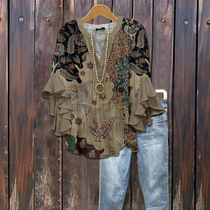 Naomi™ - BLUSA VINTAGE CASUAL CON DISEÑO ELEGANTE