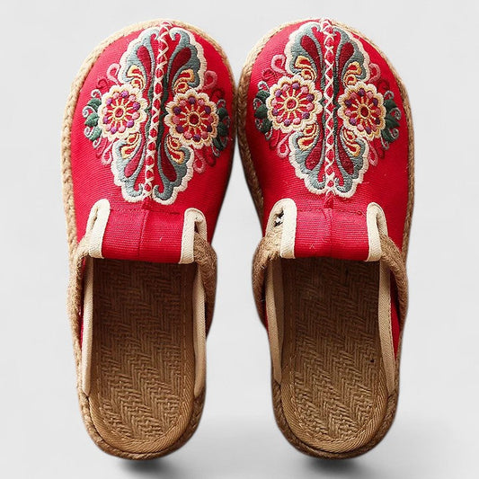 Marousse™ | Mules Florales Hechas a Mano y Súper Cómodas