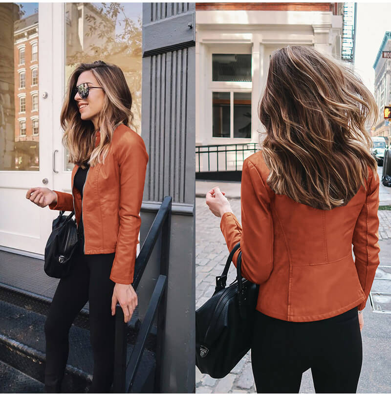 Sophia™ | Chaqueta italiana de cuero