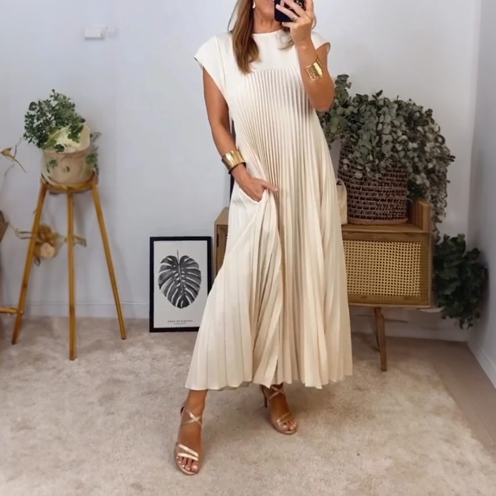 Vestido Justine™ – Elegancia plisada con estilo versátil