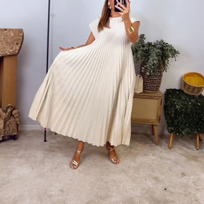 Vestido Justine™ – Elegancia plisada con estilo versátil