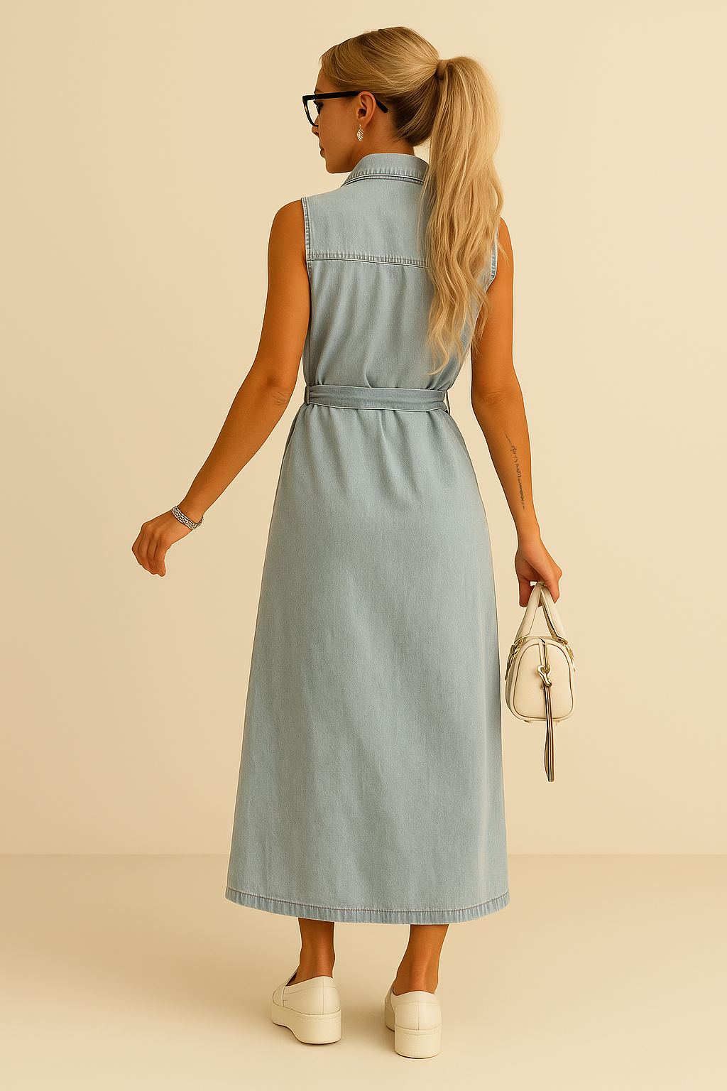 SHANNA - MAXI DENIM DRESS