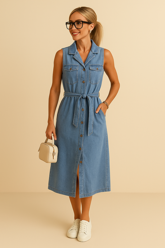 SHANNA - MAXI DENIM DRESS