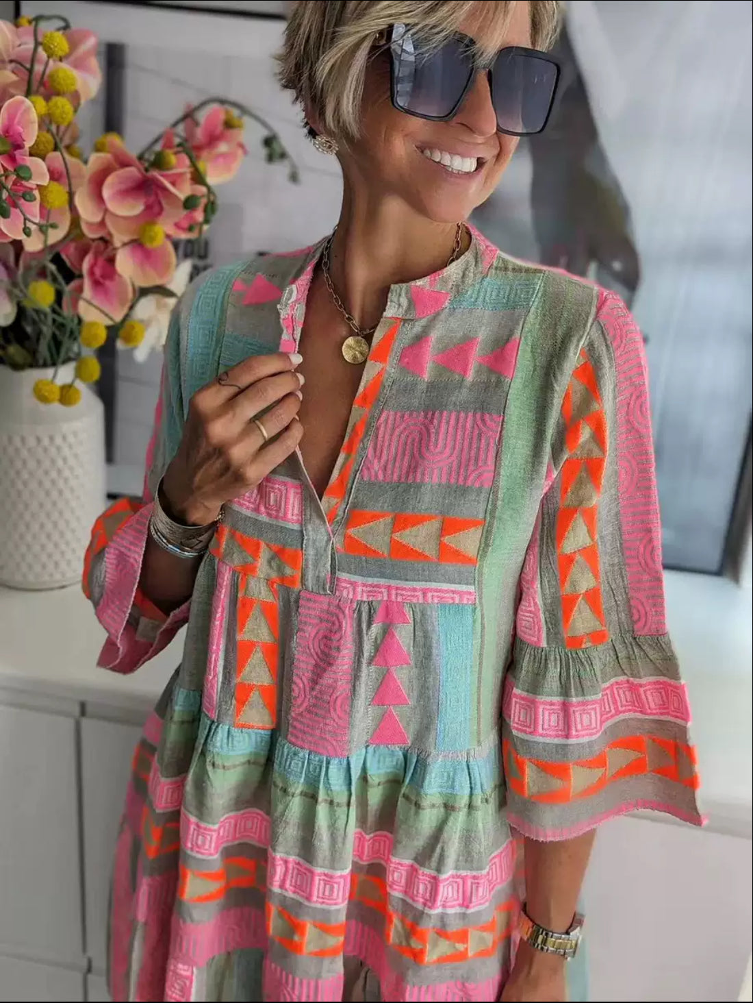 LAMEO ™ | VESTIDO DE ESTILO PRIMAVERAL