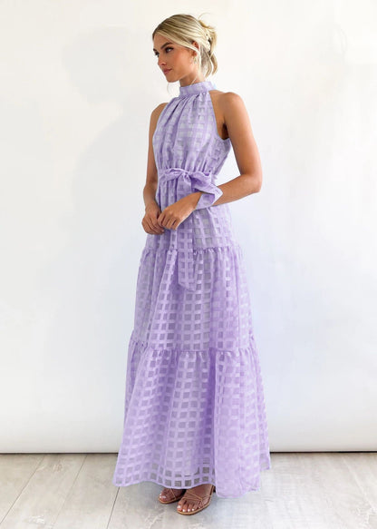 ZERA | PATTERNED FABRIC PUFF SLEEVE MIDI DRESS.