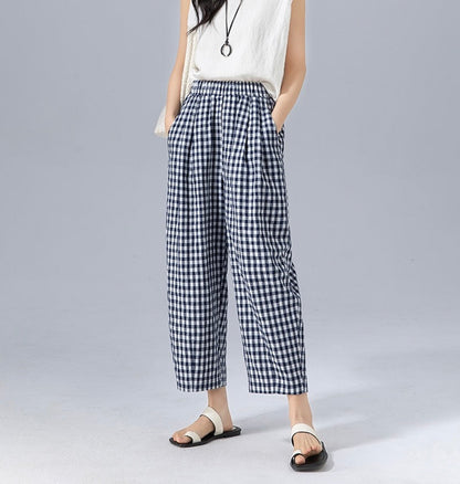 GINGHAM PANTS
