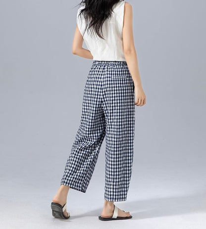 GINGHAM PANTS