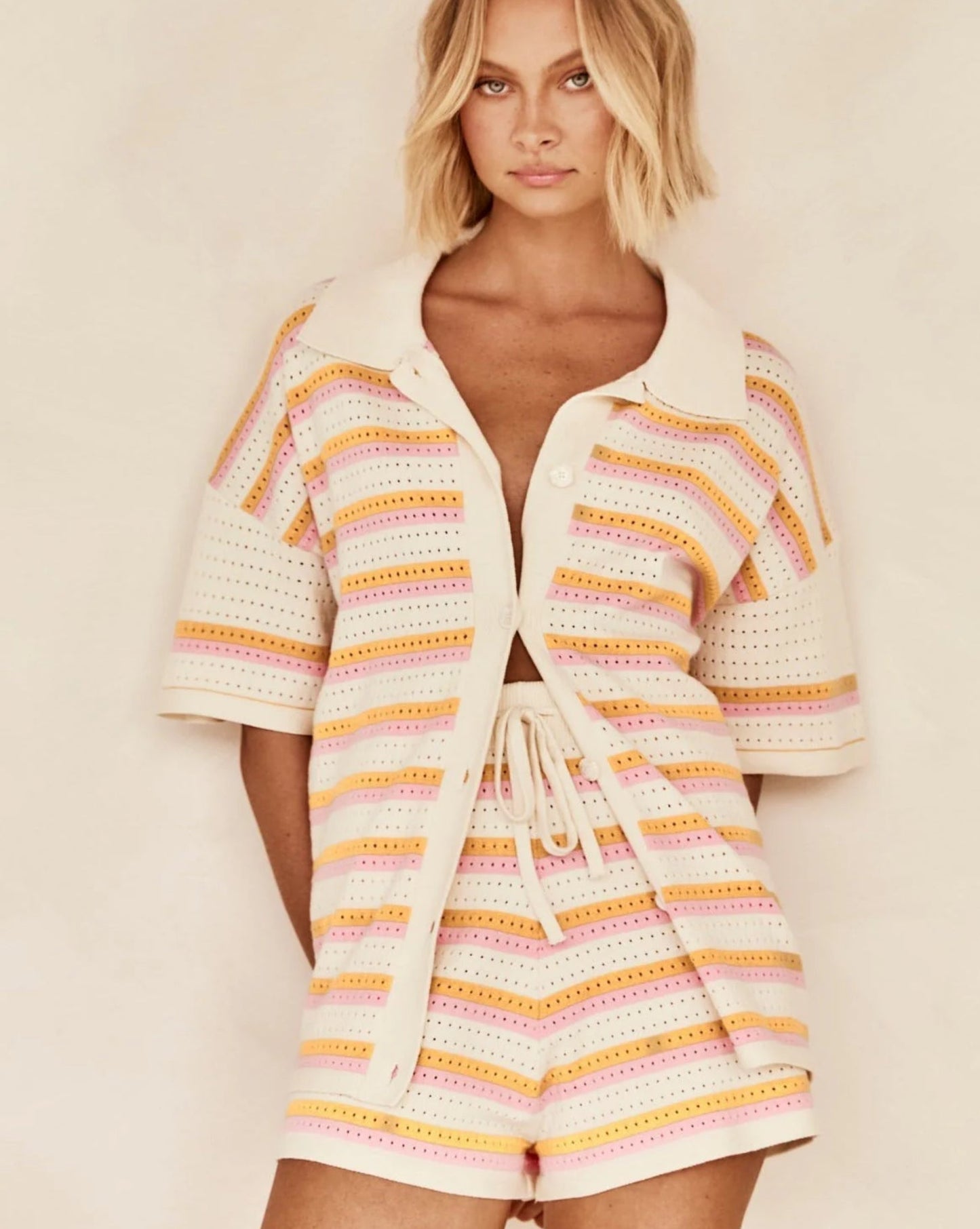 GOLDIE – OPEN-KNIT CO-ORD SET