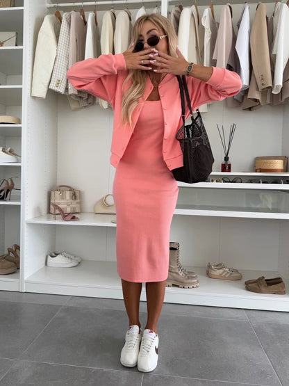 NINA - EVERYDAY BODYCON DRESS AND CARDIGAN