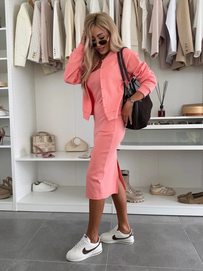 NINA - EVERYDAY BODYCON DRESS AND CARDIGAN