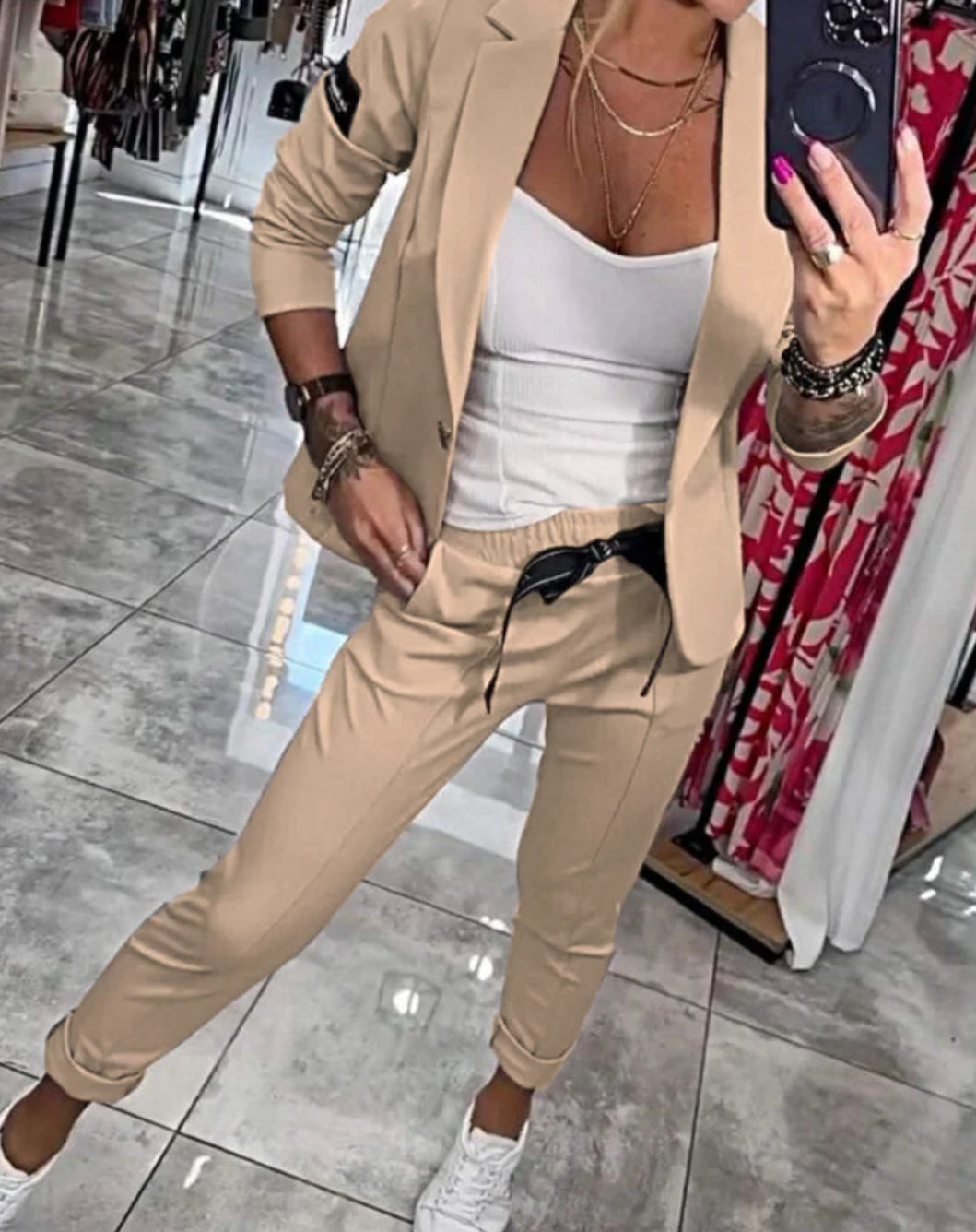 MALOU - TOP WITH JACKET AND PANTS