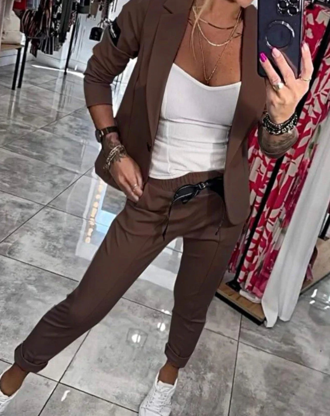 MALOU - TOP WITH JACKET AND PANTS