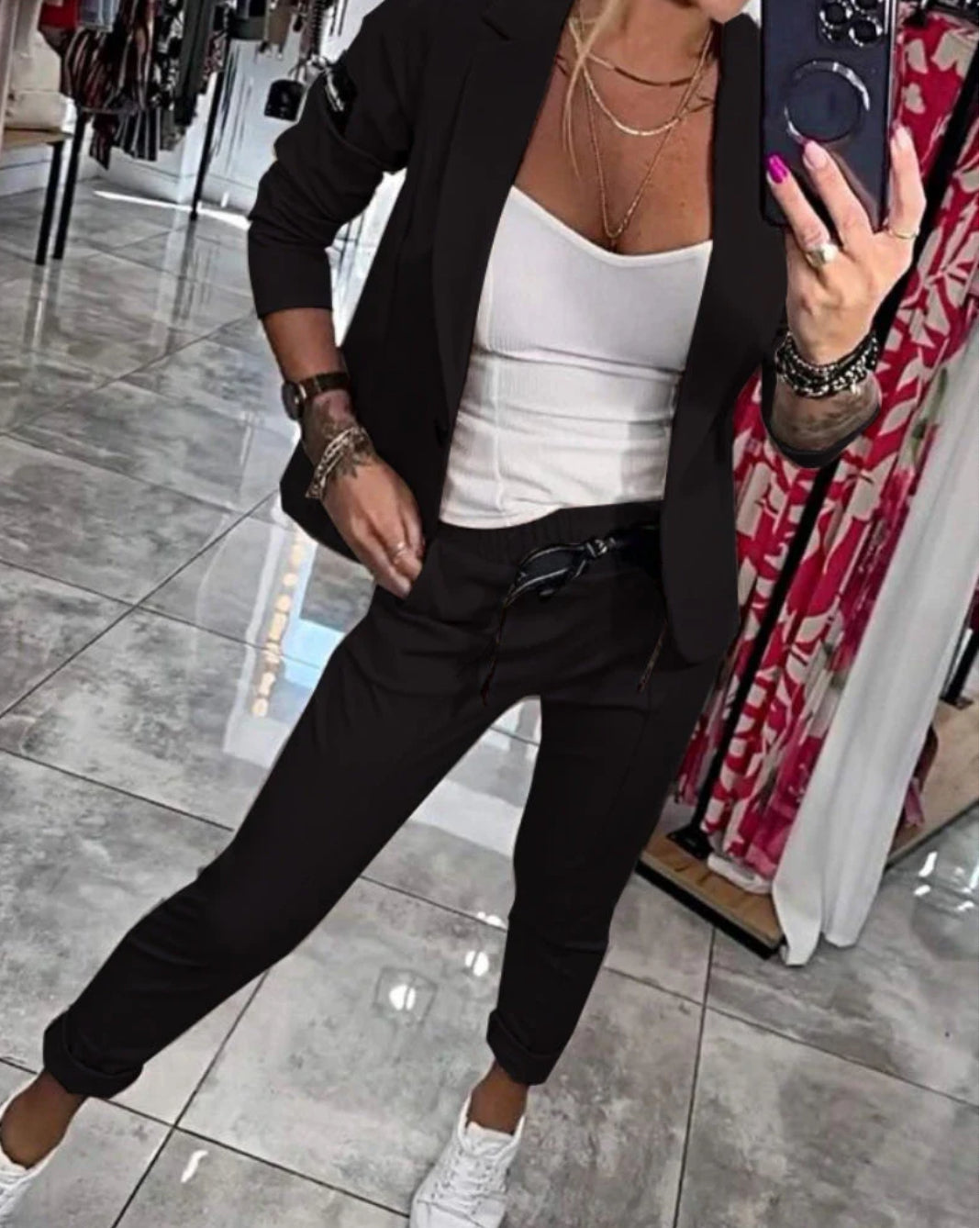 MALOU - TOP WITH JACKET AND PANTS