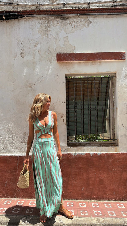 BIANCA - PLUNGE CUT-OUT DRESS