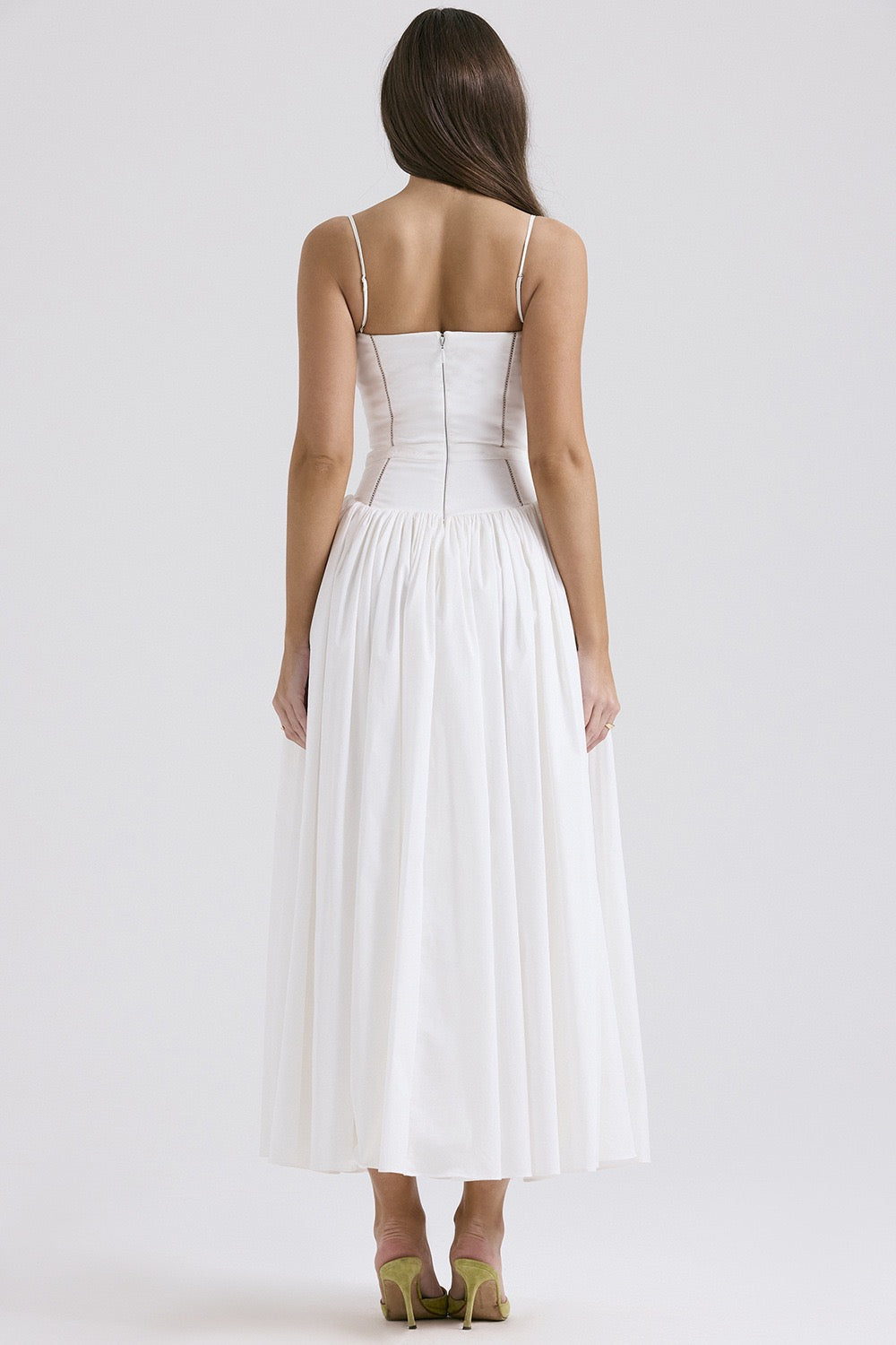 Lilac Garden Corset Maxi Dress