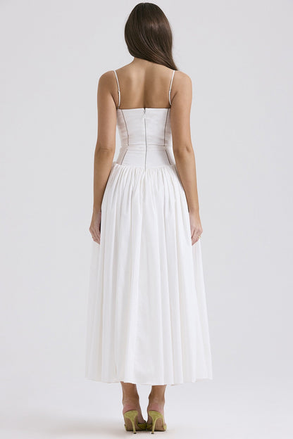 Lilac Garden Corset Maxi Dress