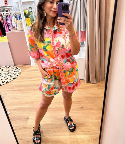Tutti Frutti Linen Lounge Set