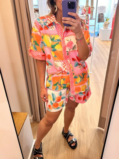 Tutti Frutti Linen Lounge Set