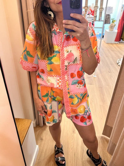 Tutti Frutti Linen Lounge Set