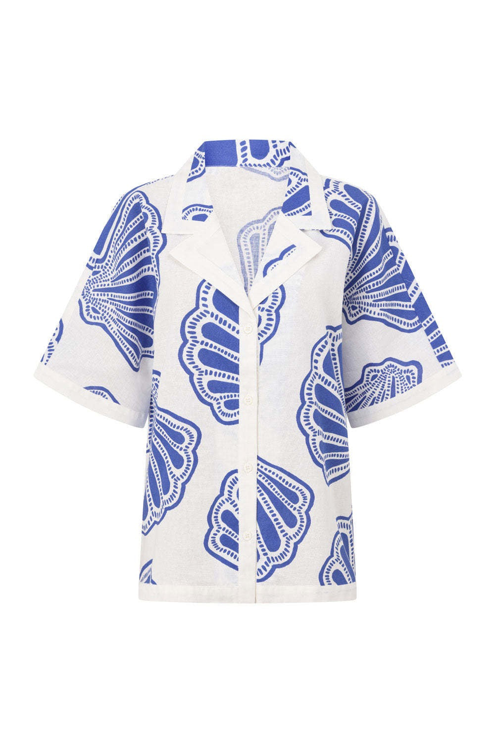 Botanical Print Short Sleeve Shirt & Shorts Set