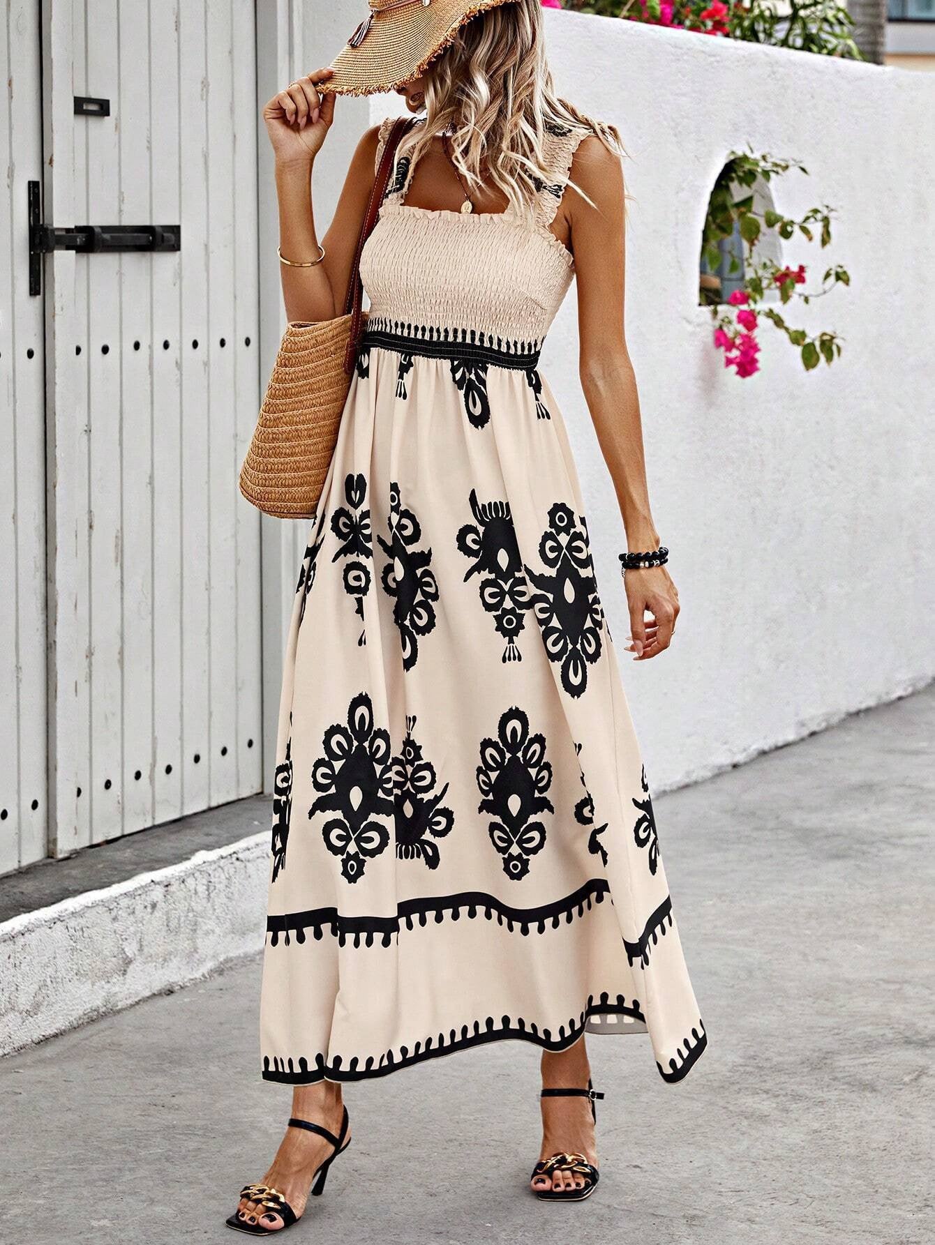 Selene ™ | Printed Beach Gown