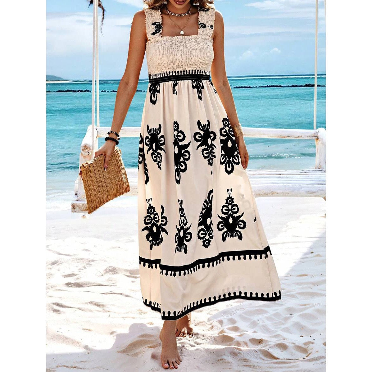 Selene ™ | Printed Beach Gown