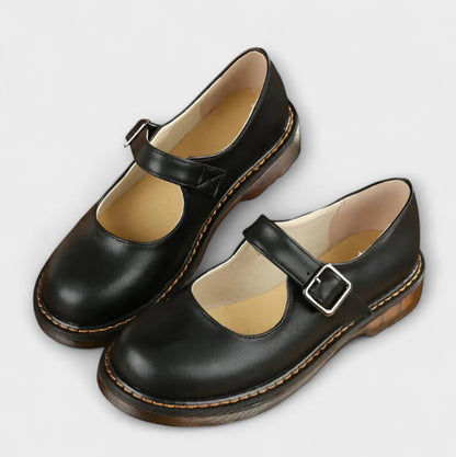 Yolanda - Zapatos de Piel con Correa Elegantes