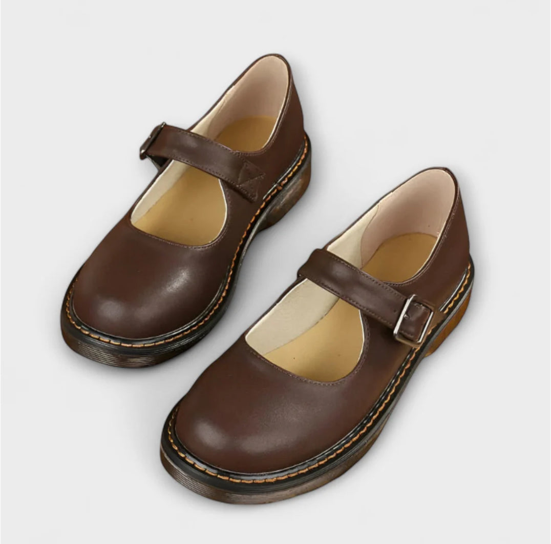 Yolanda - Zapatos de Piel con Correa Elegantes