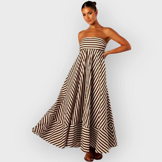 NOCTURNAL CHARM RUCHED MAXI DRESS