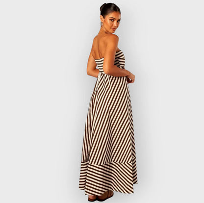 NOCTURNAL CHARM RUCHED MAXI DRESS