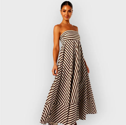 NOCTURNAL CHARM RUCHED MAXI DRESS