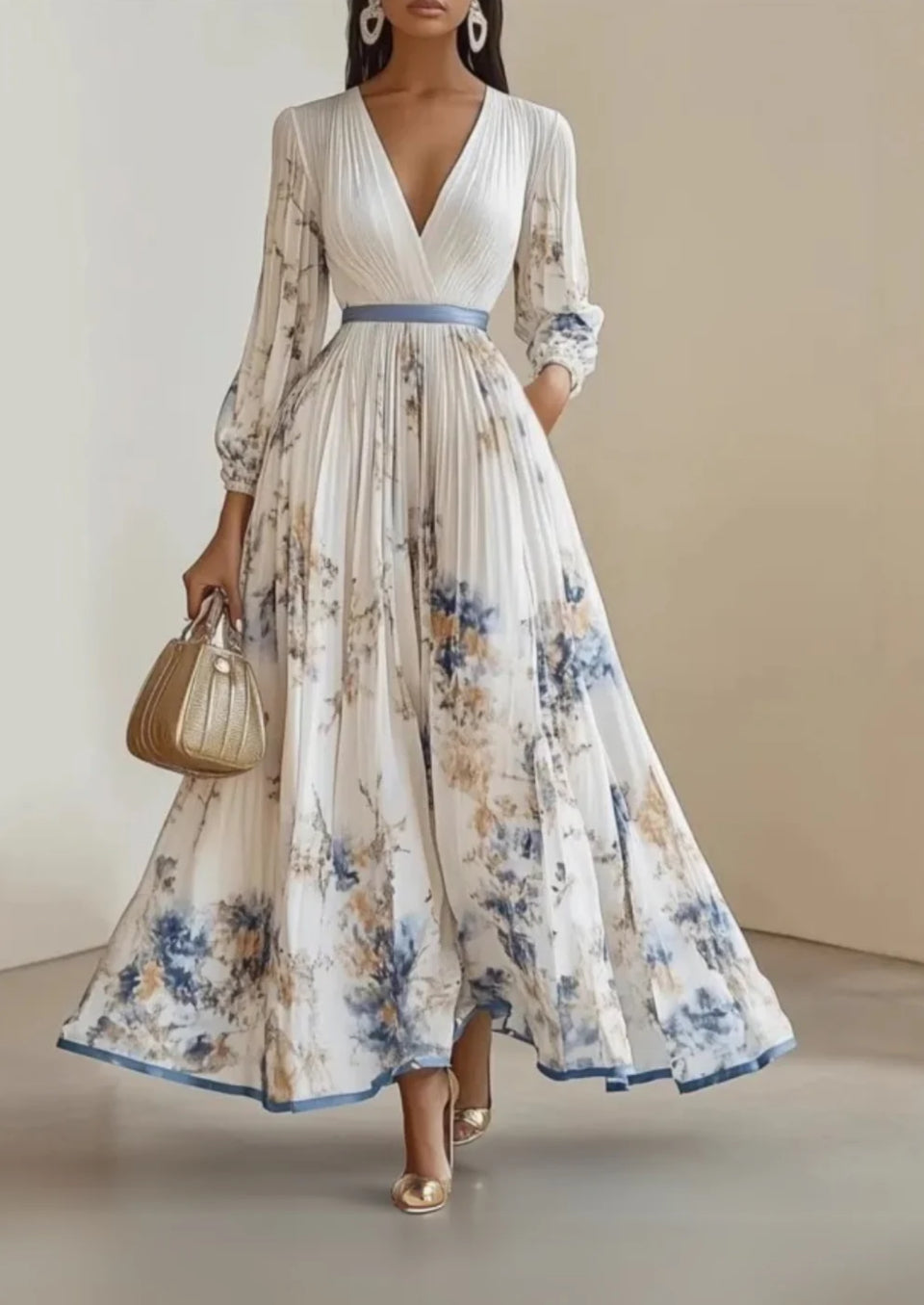 Katie | Elegant Floral Maxi Dress