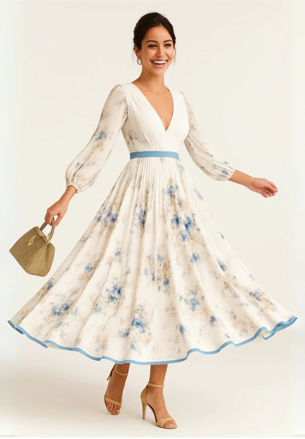 Katie | Elegant Floral Maxi Dress