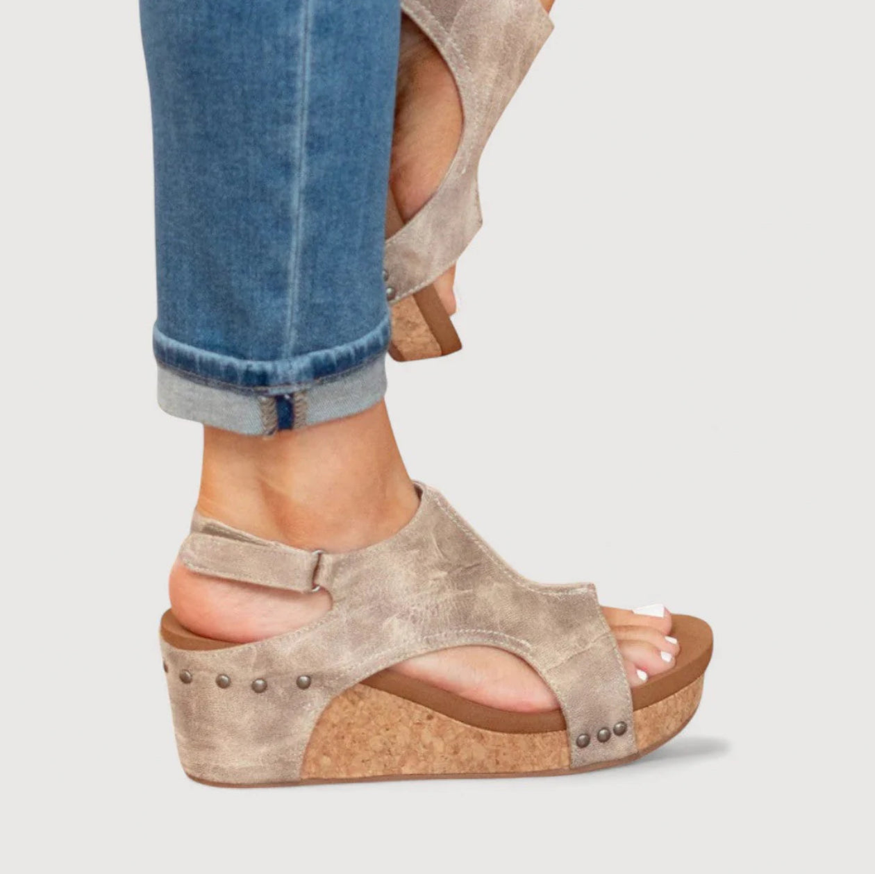 ANNE | SANDALIAS DE CUÑA CON PLATAFORMA